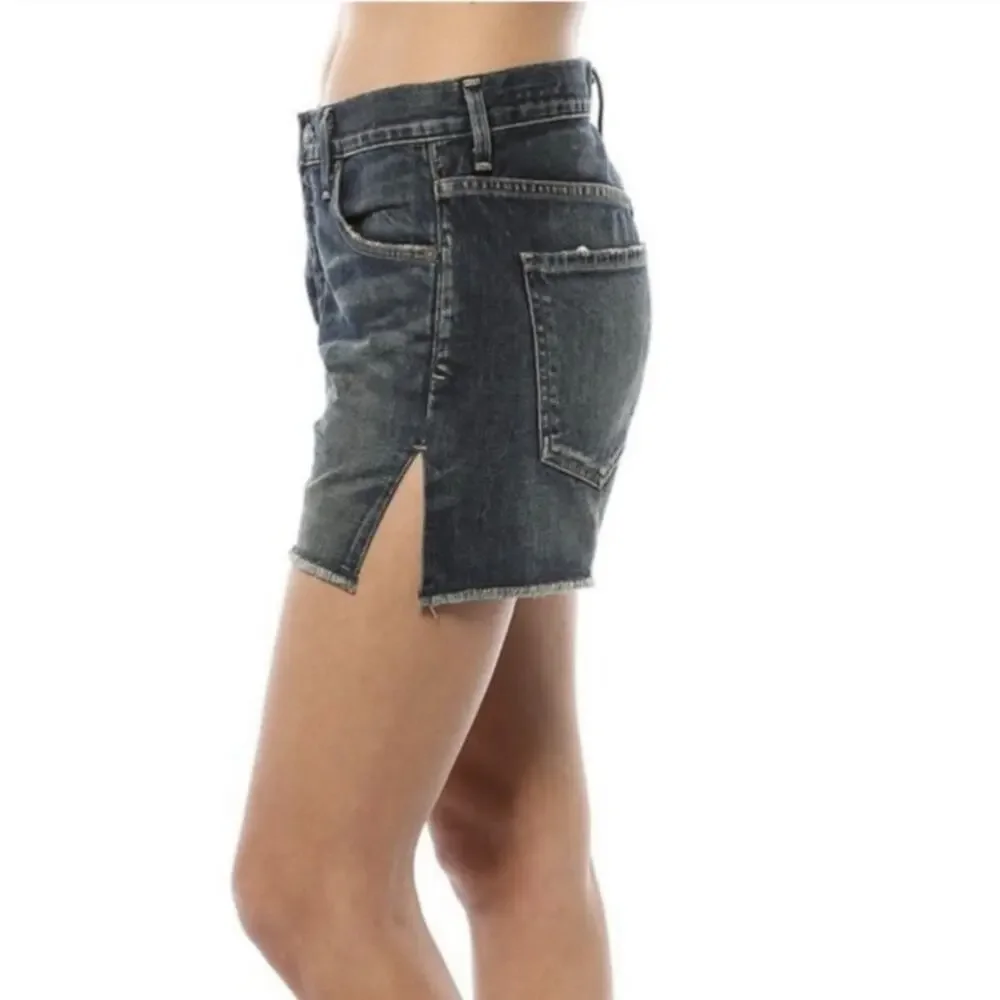 CITIZENS OF HUMANITY Corey Short Womens 28 Slouchy Fit Denim Cut Off Dark Wash